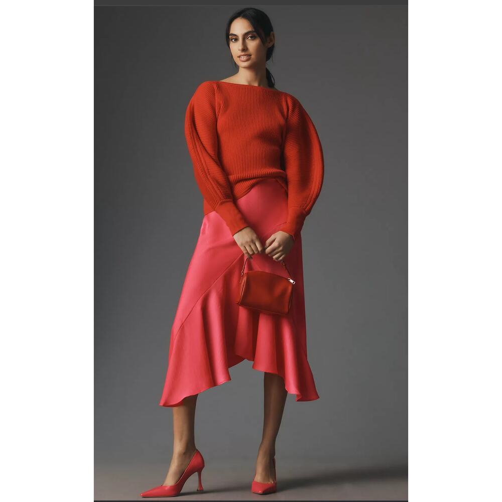 Anthropologie Asymmetrical Slip Skirt - New XS